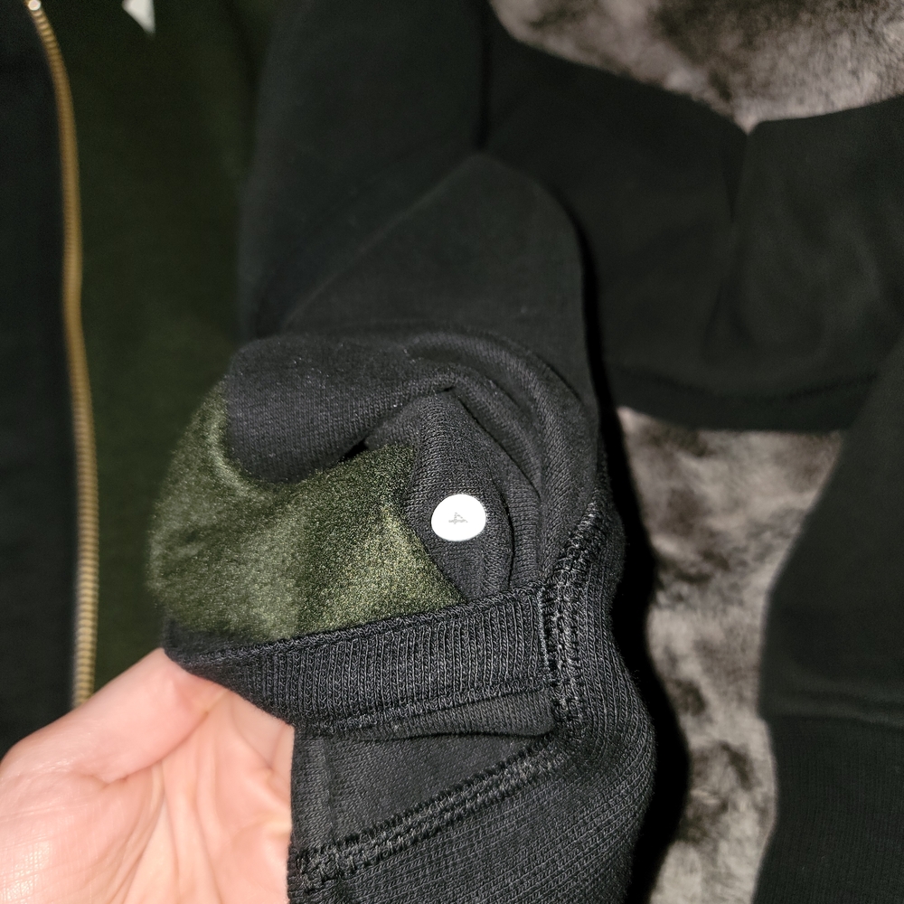 Lululemon Black And Green Scuba Full Zip Size 4 - Picture 6 of 11